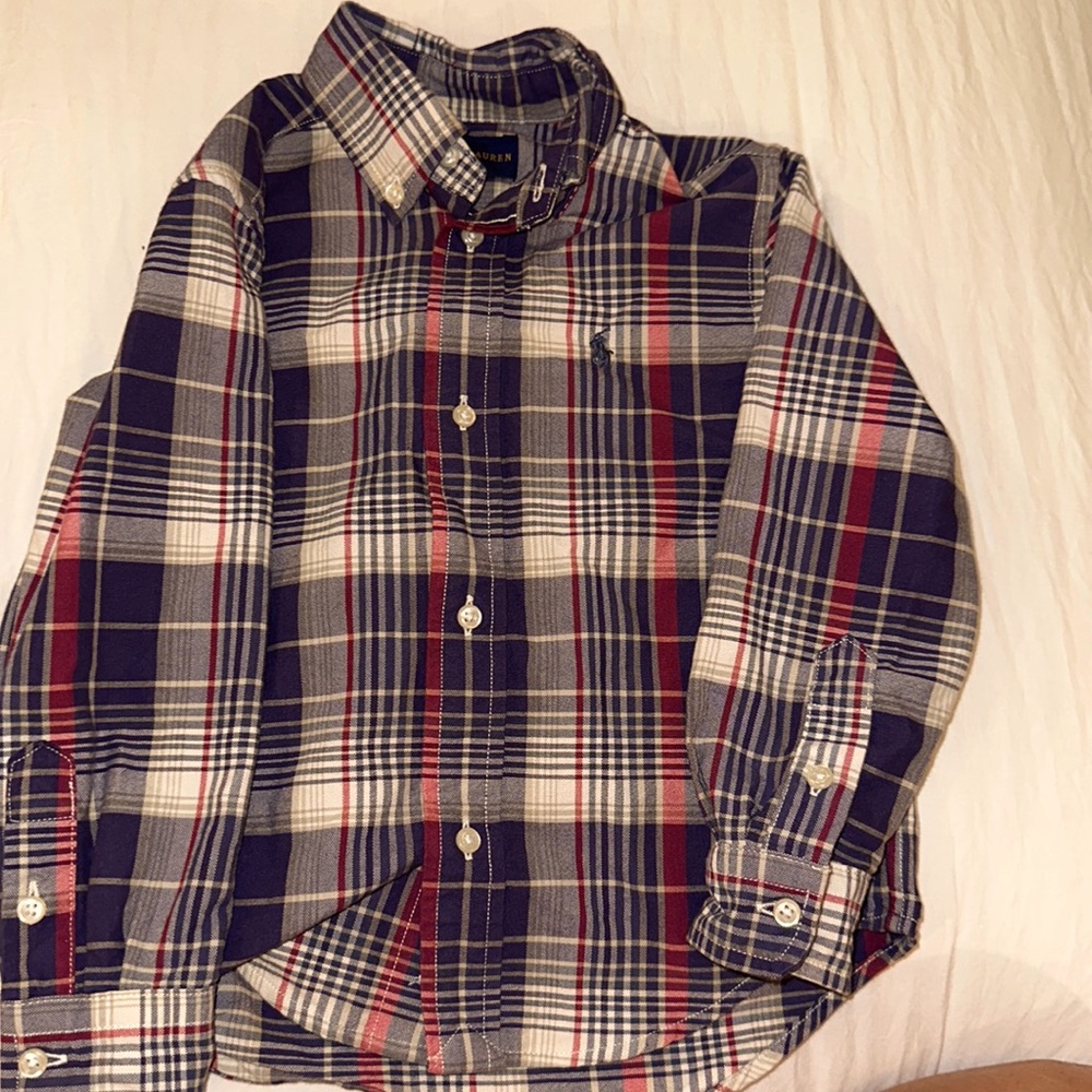 Boys Ralph Lauren Stripped Button Shirt